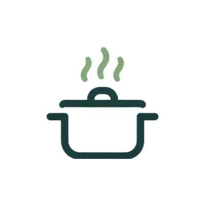 Symbol av en kasserolle