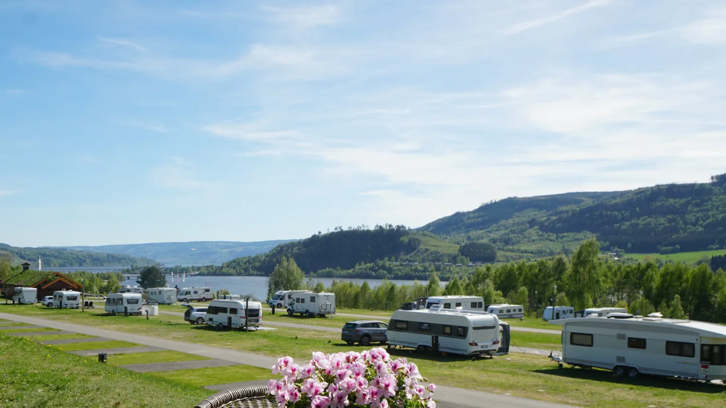 Utsikt over camping i Lillehammer