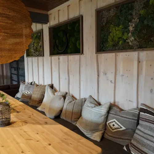 Reception lounge area