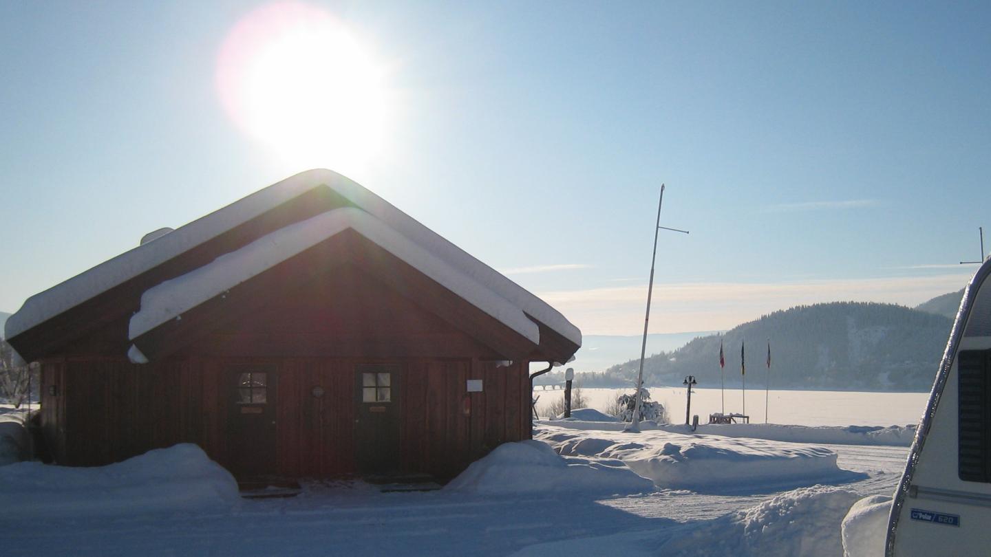 Vinterbilde av Lillehammer Turistsenter